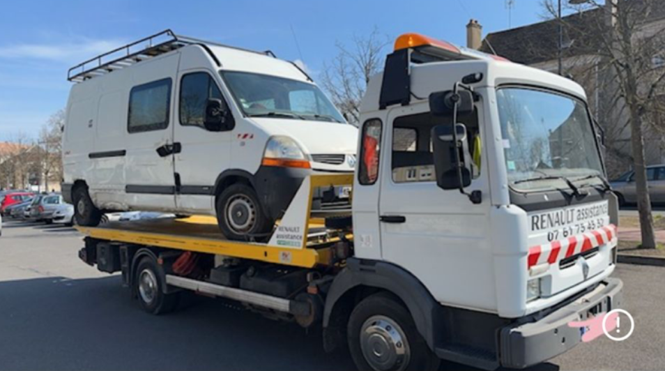 Véhicule accidenté